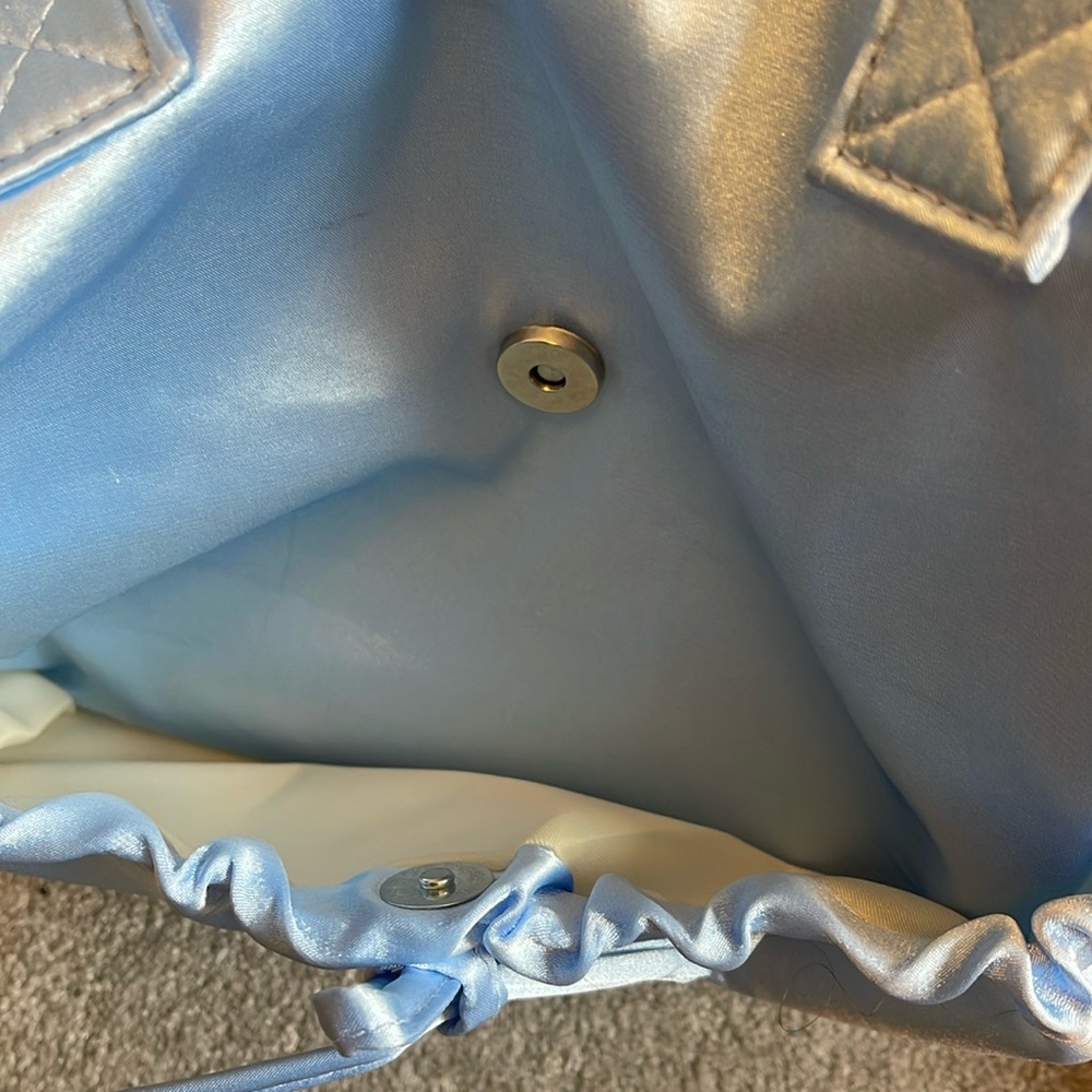 Blue satin Women's Bag - Picture 5 of 7